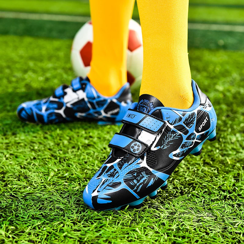 Kids Soccer Shoes FG/TF Football Boots Professional Cleats Grass Training Sport Footwear Boys Outdoor Futsal Soocer Boots 28-38 2