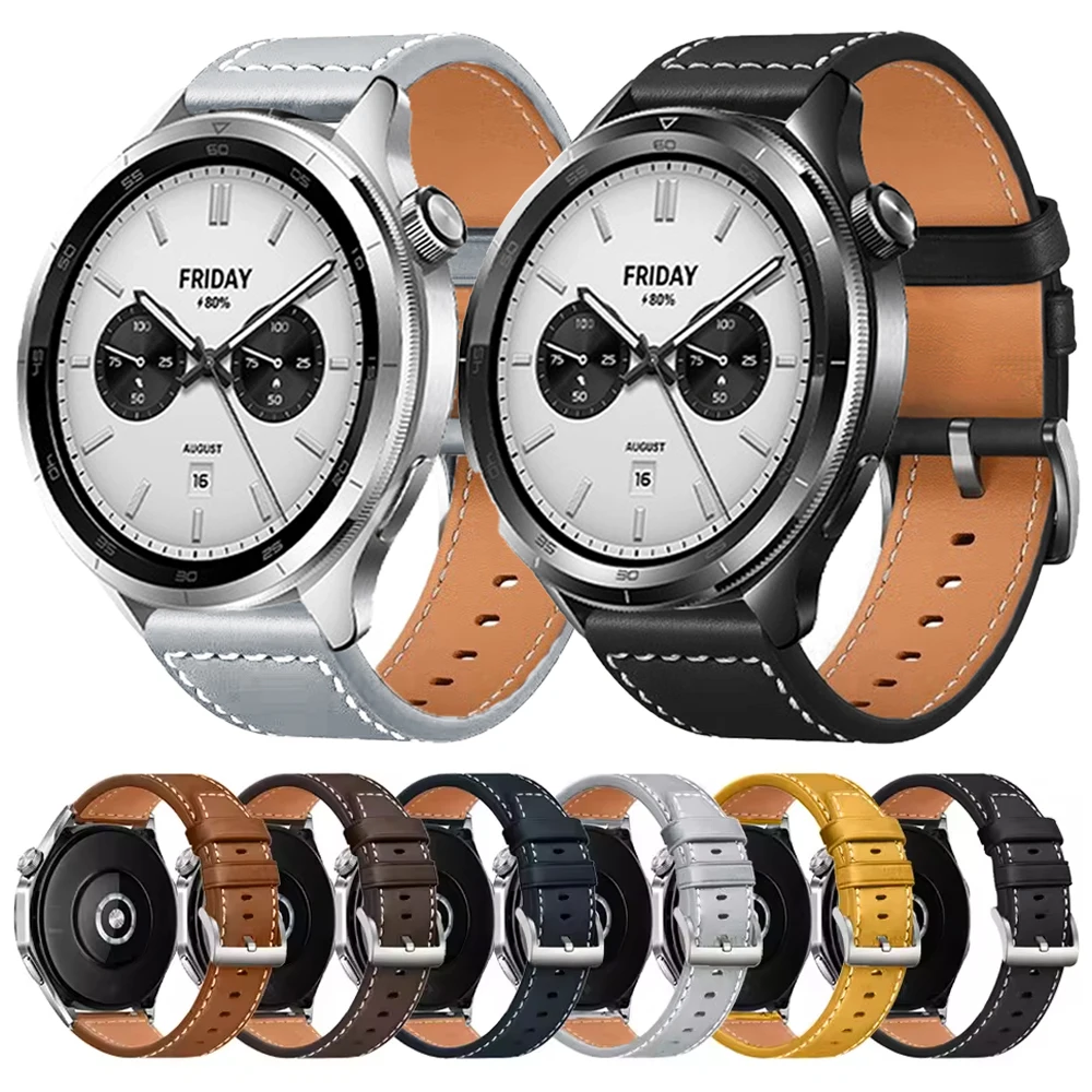 Premium Leather Wristband with Multiple Color Options - 20/22mm