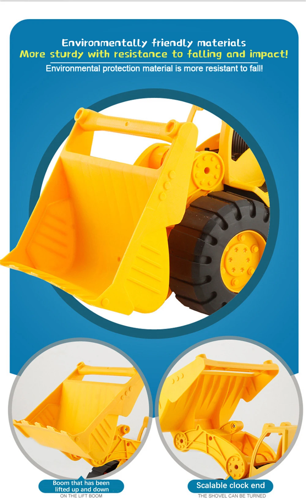 Toy Car Large Size City Construction Engineering Vehicle Children Excavator Truck Sand Digging Toys Kids Toy Gift For Birthday 6