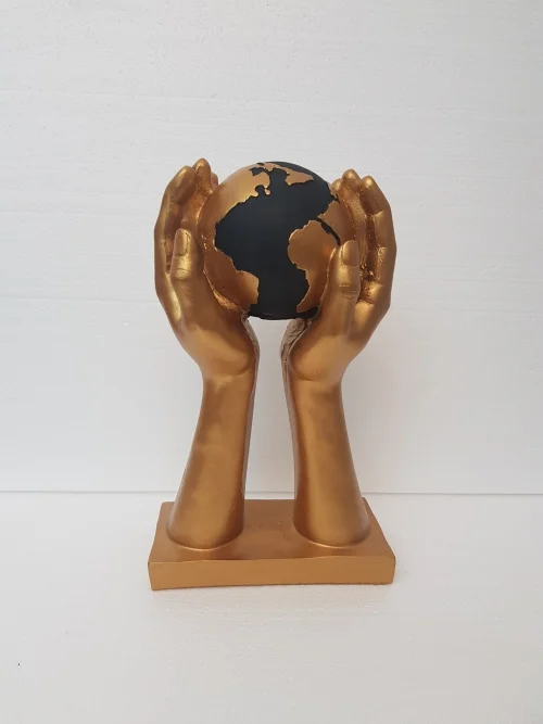 

EU HOME DECORATION AROSE WORLD HANDS HOLDING OFFICE HOME DECOR
