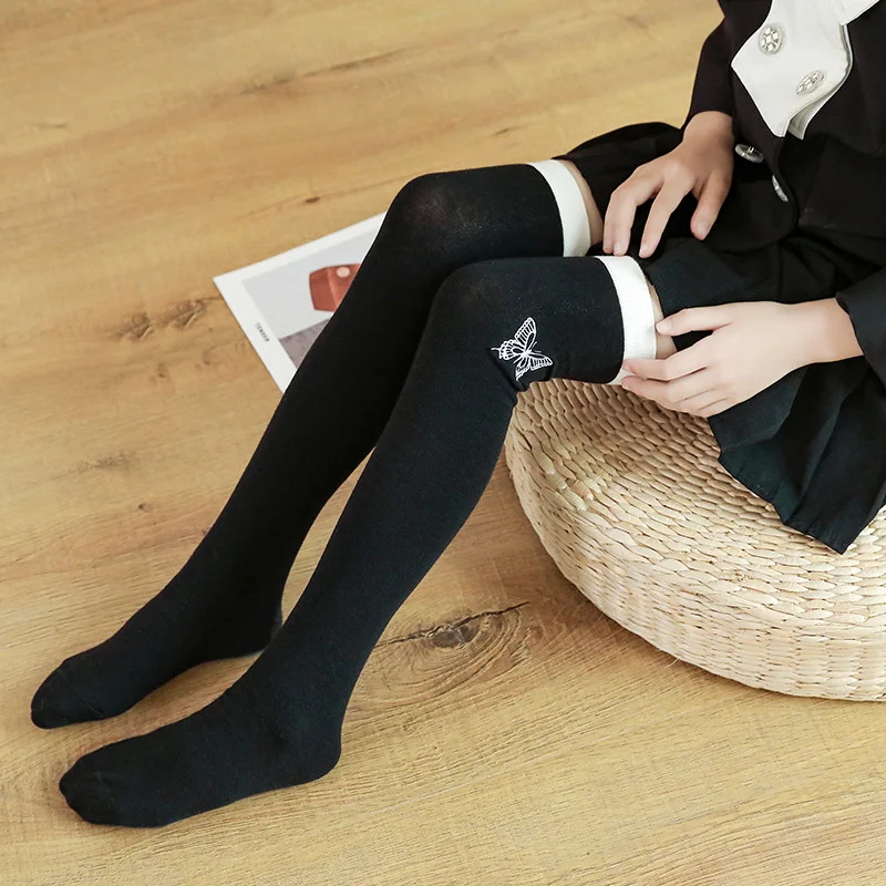 Girls Knee High Socks Spring Autumn Children Mid Tube Socks Student School for Kids Teenager Long children socks