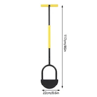 Lengthen Half Moon Lawn Edger High Hardness Simple Cleansing Carbon Steel Manual Trimming Shovel for Garden  Manual  Edger 1