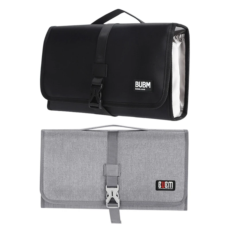 

Travel Hair Curler Storage Bag Roller Styler Hanging Pockets Makeup