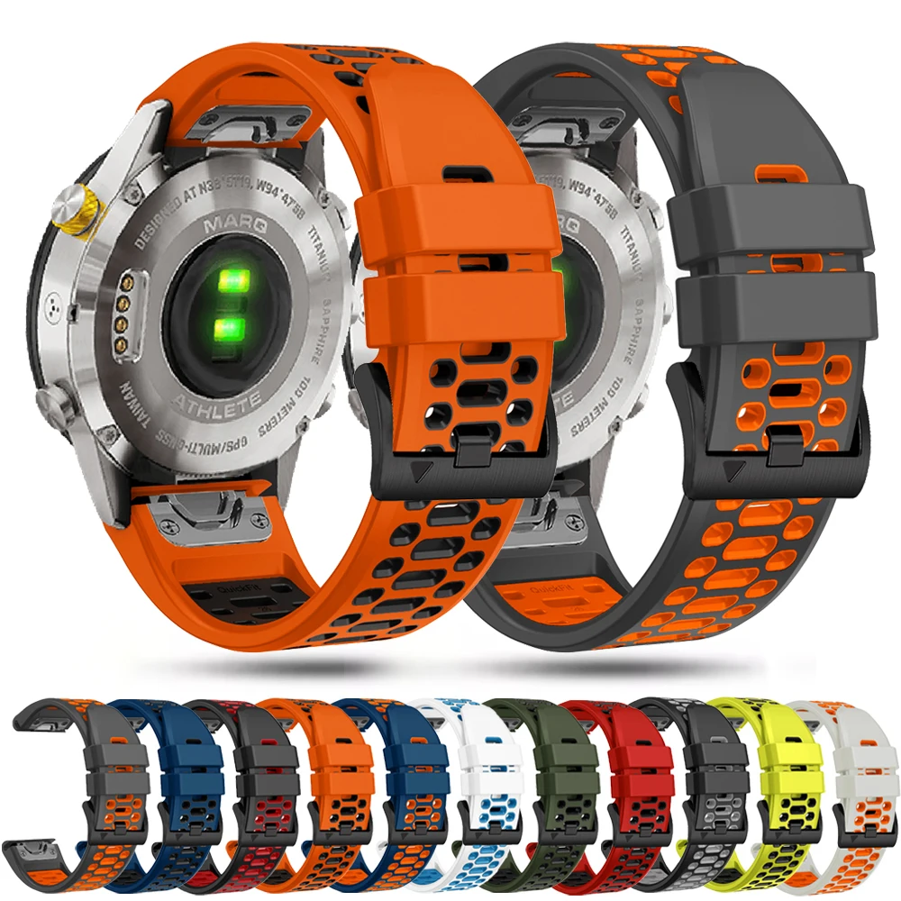 Premium Breathable Silicone Watchband Strap