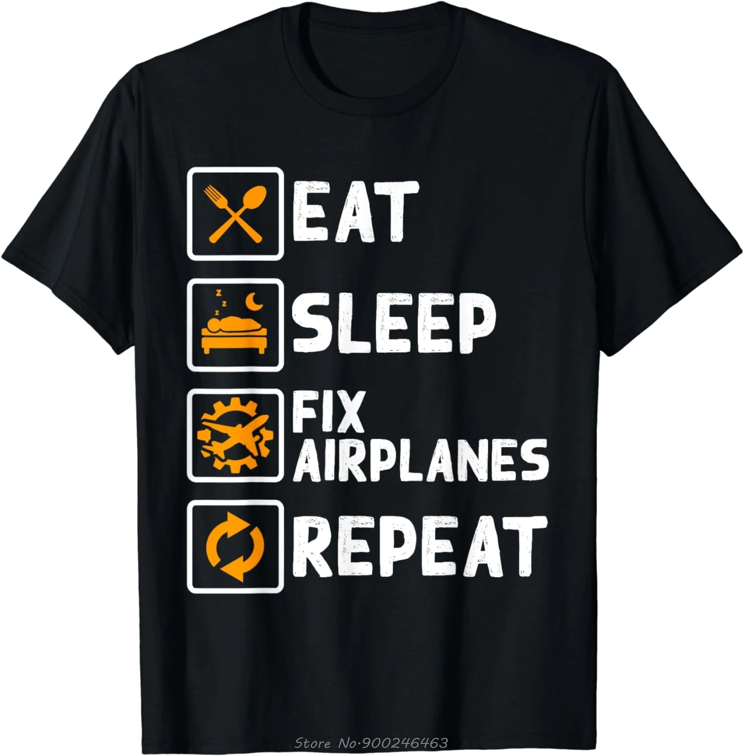 Lustige Flugzeug Mechaniker Flugzeug Luftfahrt Techniker Geschenk T-shirt Männer Kleidung Oansatz Tops Tees Übergroßen T Shirt Baumwolle T-shirt
