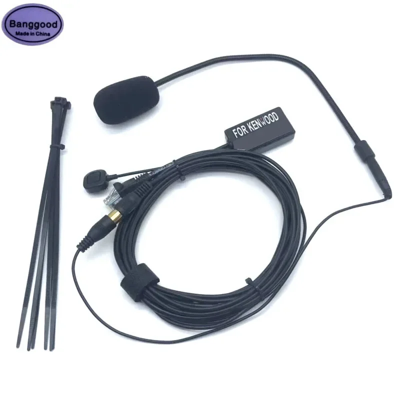 Set Finger PTT 6 Pin Hands-free Microphone Speaker for Kenwood TM-261A TM461A TM-471A TK-630 730 760 768G Car Mobile Radio