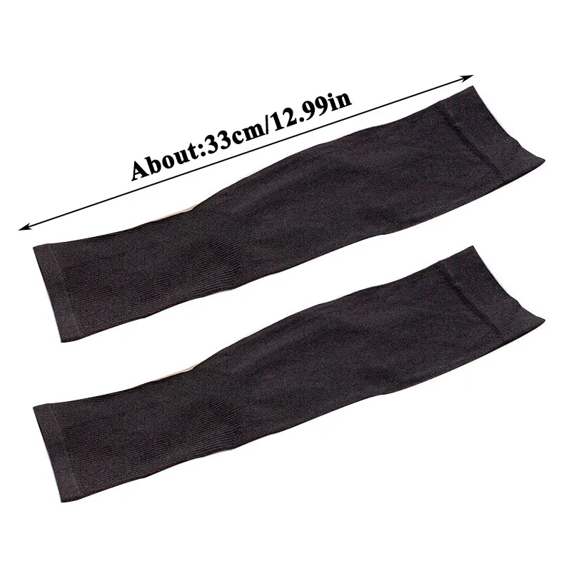 2Pcs Sport Cotton Arm Case Summer Ice Silk Anti-Slip Sleeve Uv Sun Protect Sunscreen Unisex Arm Cover Elbow Sleeve Cuff ice arm sleeves arm sleeves