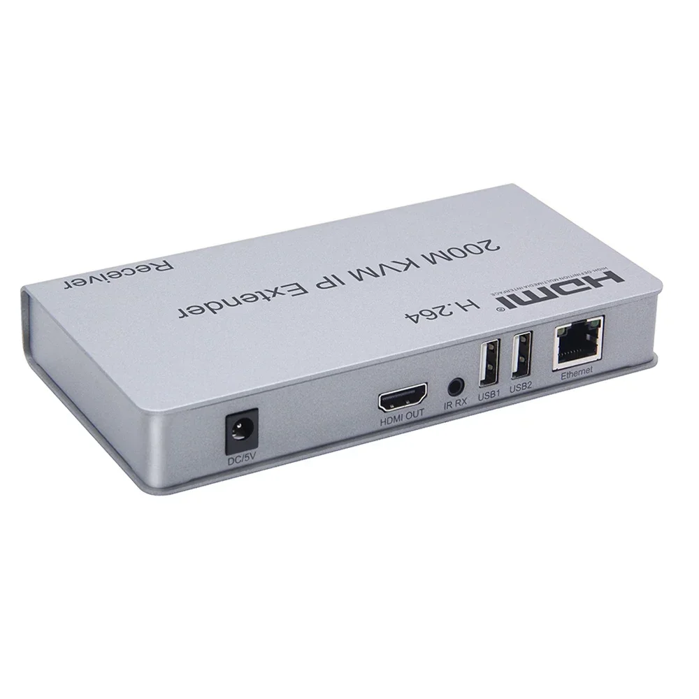 HDMI KVM IP ͽٴ, RJ45 ̴ Cat5e Cat6 ̺, Ʈũ ø ۽ű ű , 콺 Ű, H.264, 200m