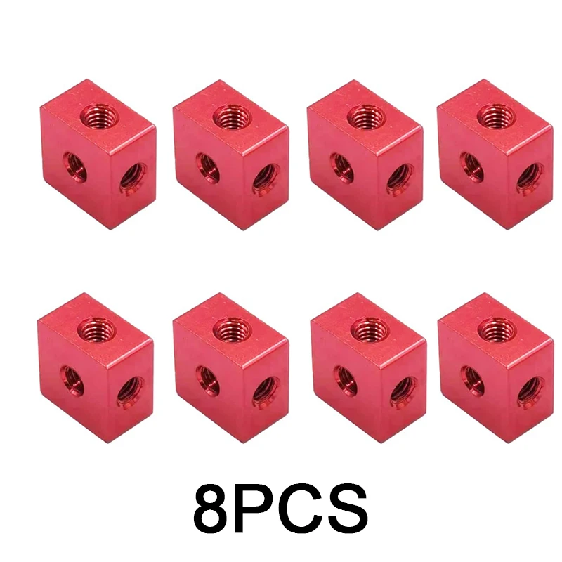 3-Sided Fixed Block Connector, Hexagonal Nut, M3