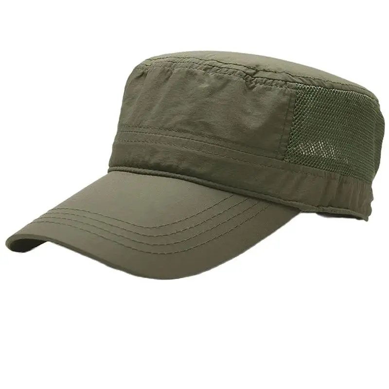 Summer Outdoors Cool Thin Sun Cap Male Flat Top Hat Man Plus Size Baseball Caps 56-60cm 60-65cm
