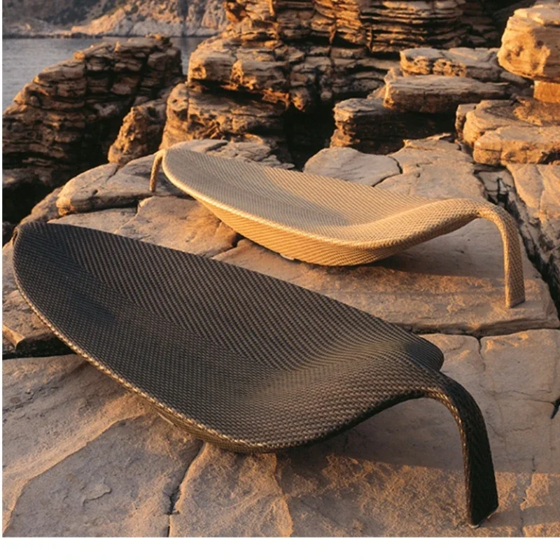 

Recliner Nordic Style Outdoor Garden Furniture Fashion Casual Beach Swimming Pool Lying Bed