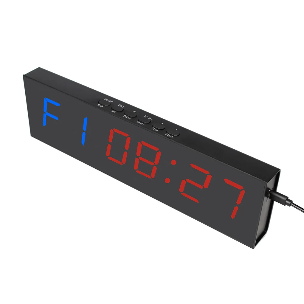 

UK Plug Gym Fitness Timer Accurate Clock Count-up Stopwatch Classroom