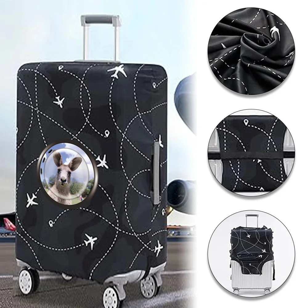 Luggage Cover Stretch Fabric Baggage Protective Case Covers for18-32 Inch Suitcase Case White Picture Series Travel Accessories 4