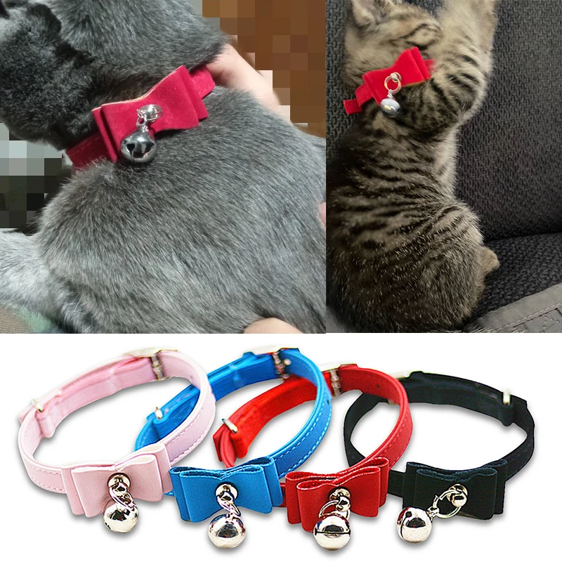 

Эластичный бархатный галстук-бабочка для кошек, 6 цветов