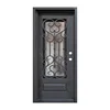 Beautiful iron grill door design main entrance wrought iron single door 1