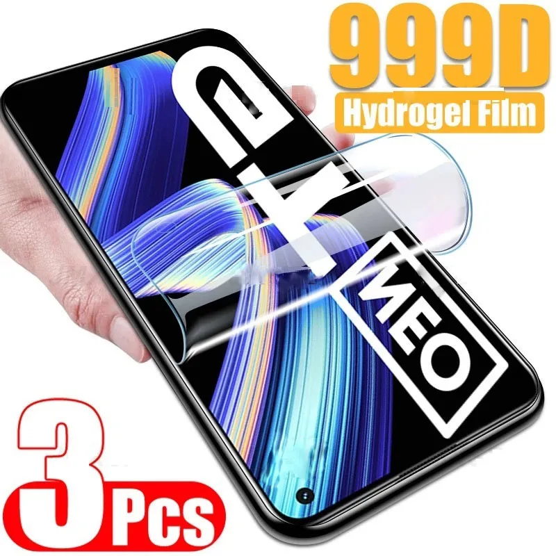 

Защитная пленка 3 шт. для Realme GT Neo 2 3T Q3 Q5 Pro Q3T Q5i, защитная пленка для экрана Narzo 30 50 Pro 30A 50i 50A Prime, Гидрогелевая пленка