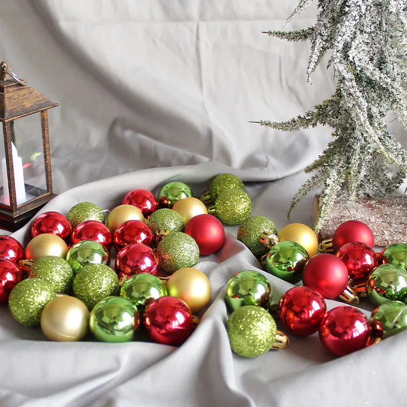 

49Pcs Christmas Balls Ornaments Shatterproof Christmas Tree Ball Set Pendants Hanging for Xmas Holiday Party Widgets Decorations
