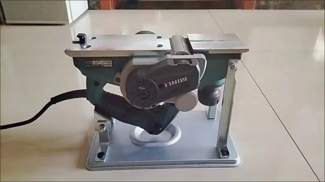 Supporto Pialla Elettrica Amyko - Ribaltabile, Portatile In Acciaio Per Lavorazione Legno - Foto 10