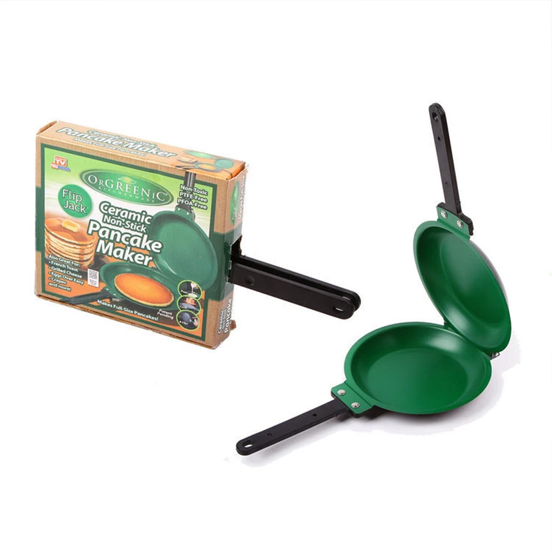 

Double Sided Frying Pan Non-stick Ceramic Coating Flip Pan Pancake Maker Ceramic Coating Bread Egg Pot Kitchen Cookware