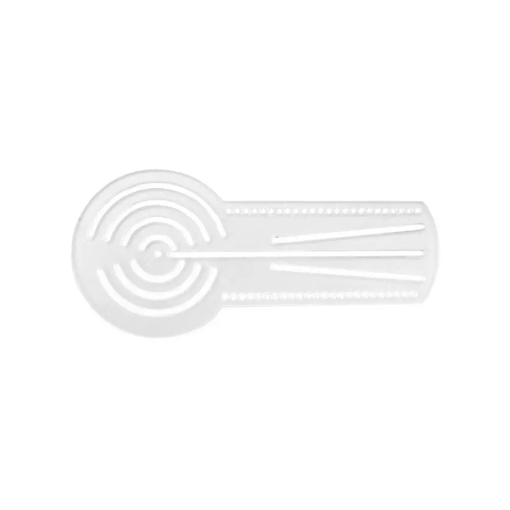 다기능 만다라 드로잉 템플릿 아크릴 투명 기하학 패턴 눈금자 재사용 가능