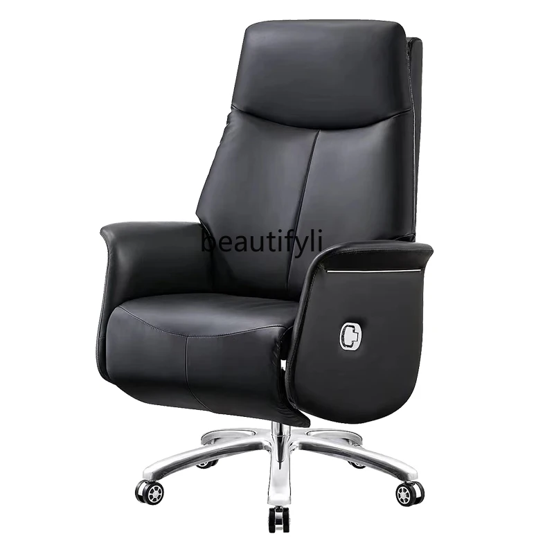 Executive Chair Home Comfortable Long Sitting Computer Chair Office Backrest Lunch Break Sleeping Large Shift Swivel Chair suitable for haval h2 shift panel automatic transmission control display shift lever sitting on decorative frame panel