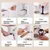 20Bar dual head drip pump pressure 220V 110V semi-automatic espresso machine 1000ml water tank simple one click operation 5