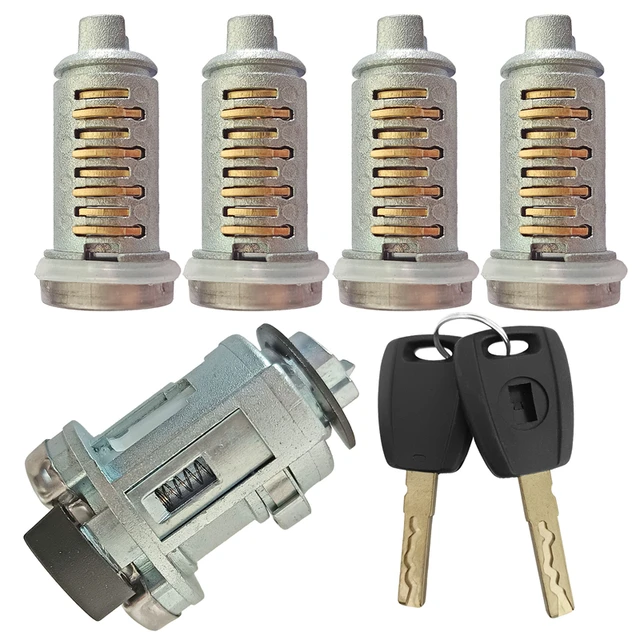 Kit Cilindro Serratura Per Fiat Ducato, Doblo, Punto, Panda - Compatibile Con Peugeot E Citroen - Foto 2