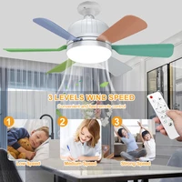40W Socket Fan Light bombilla con ventilador de techo Smart Remote Control Ceiling Led  Bulb E27 Lamp For Bedroom Living Room 2