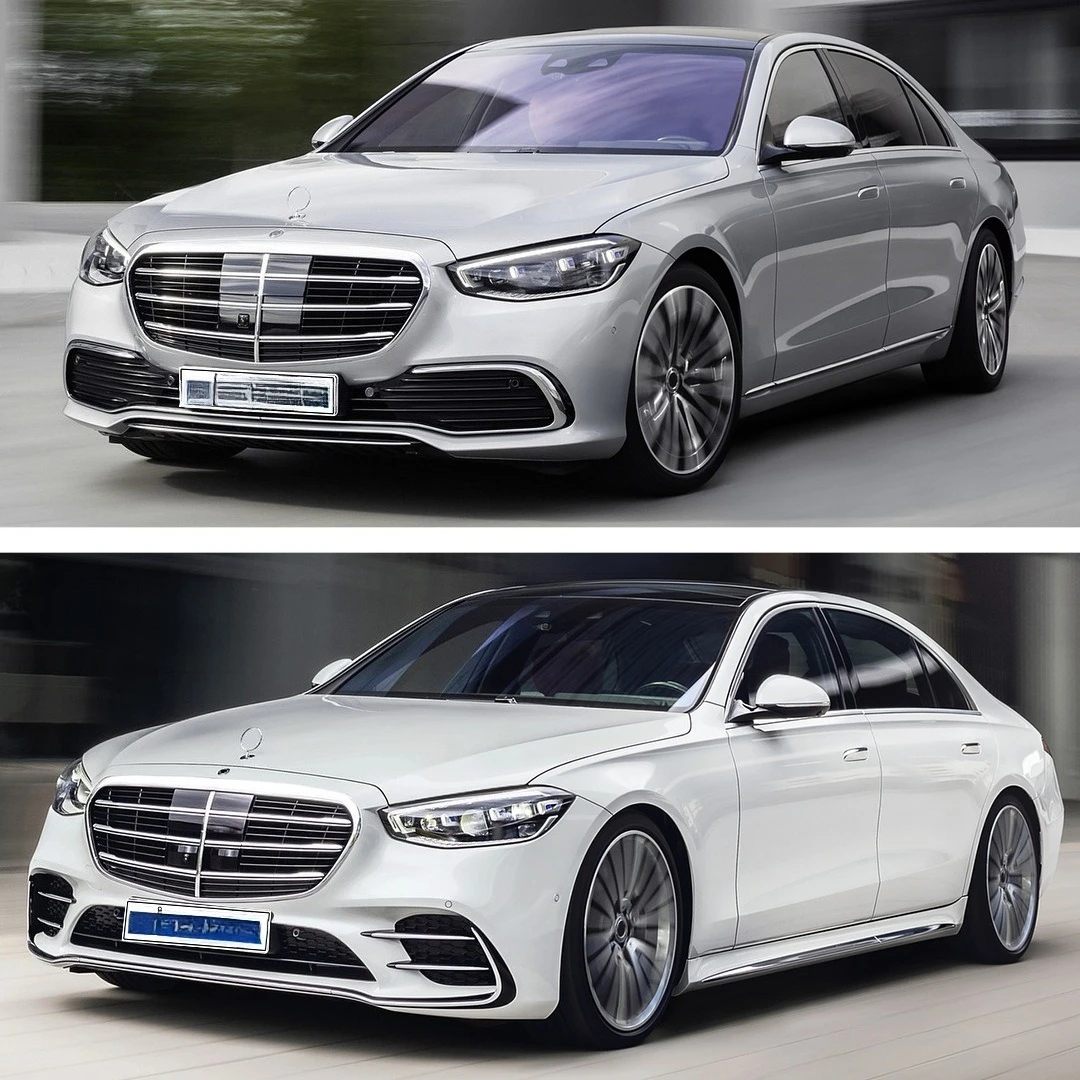 앞 범퍼 그릴 메쉬 GT 그릴 레이싱 그릴 메르세데스 벤츠 S 클래스 W223 2021 + S400 S450 오리지널 모델 자동차 스타일링