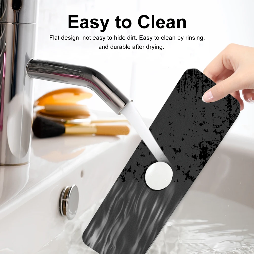 Silicone Sink Mat Kitchen Sink Protector Mat DIY Drain Hole Large Faucet  Splash Guard And Draining Pad Table Heat Insulation Pad - AliExpress
