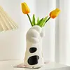 Cat Paw Vase Artificial cute Cat Paw Ceramic Flower Pot Creative Desktop Ornaments For Playrooms Dining Rooms 4