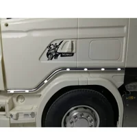 CNC Door Side LED Light Edge Lamps For 1/14 Tamiya RC Truck Scania R620 56323 R730 R470 Parts Tamiya LESU 1/14 Truck 1