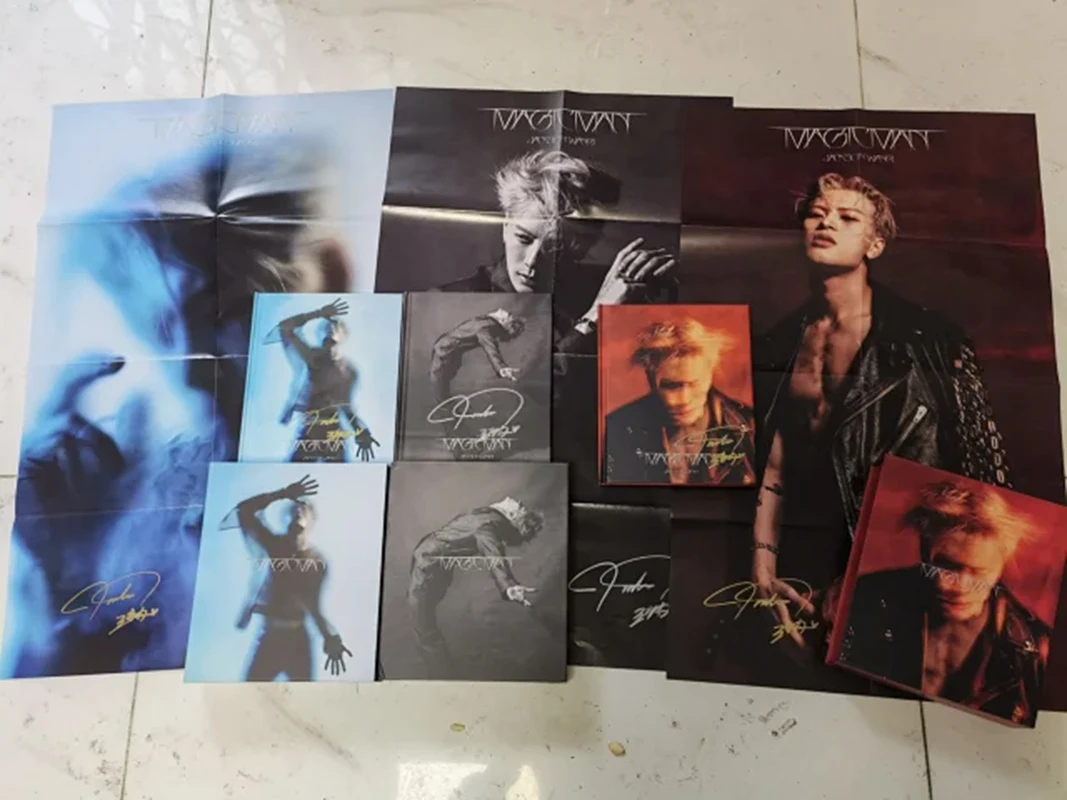 [Limited edition] Wang Jiaer's autograph Physical album Jackson Wang Magic Man CD album+signed poster+mini card+photo gift box