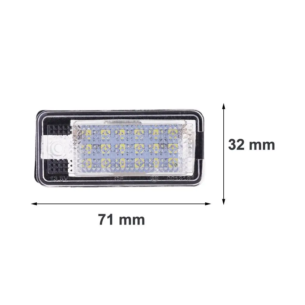 รูปสินค้า อะไหล่รถยนต์ LED ป้ายทะเบียน 2 ชิ้น สำหรับ Audi หลายรุ่น