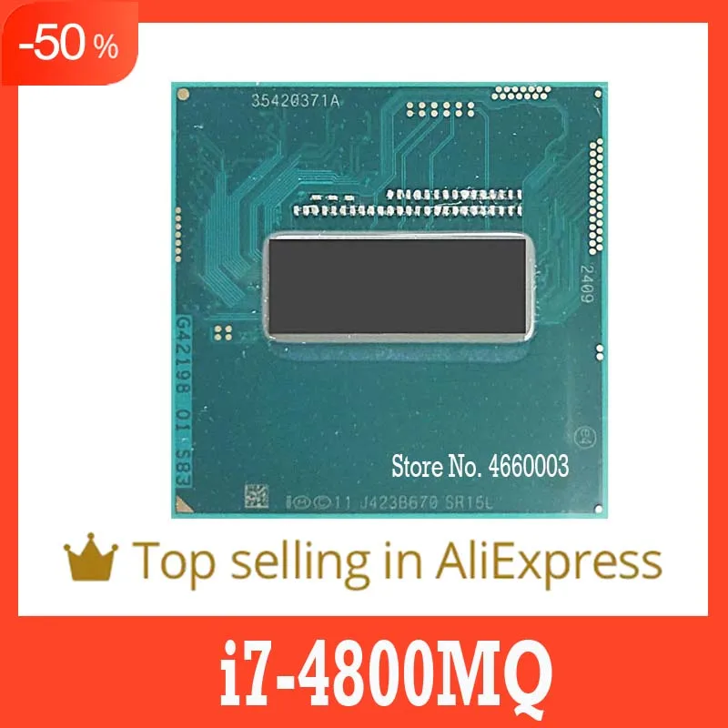 Скидка 40%, оригинальный официальный процессор SHAOLIN i7 4800MQ SR15L 2,7 ГГц четырехъядерный восьмипоточный Процессор 6 Мб 47 Вт Разъем G3/rPGA946B