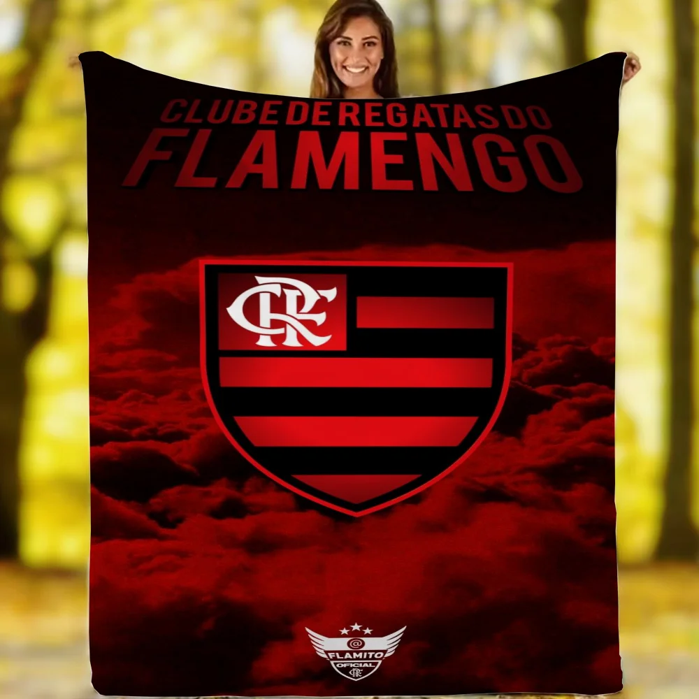 Flamengo Logo Fleece Blanket King Size Sofa Blankets for Decorative Sofa Luxury Bedding Thin Wadding Blanket Throw Fluffy Plaid 3