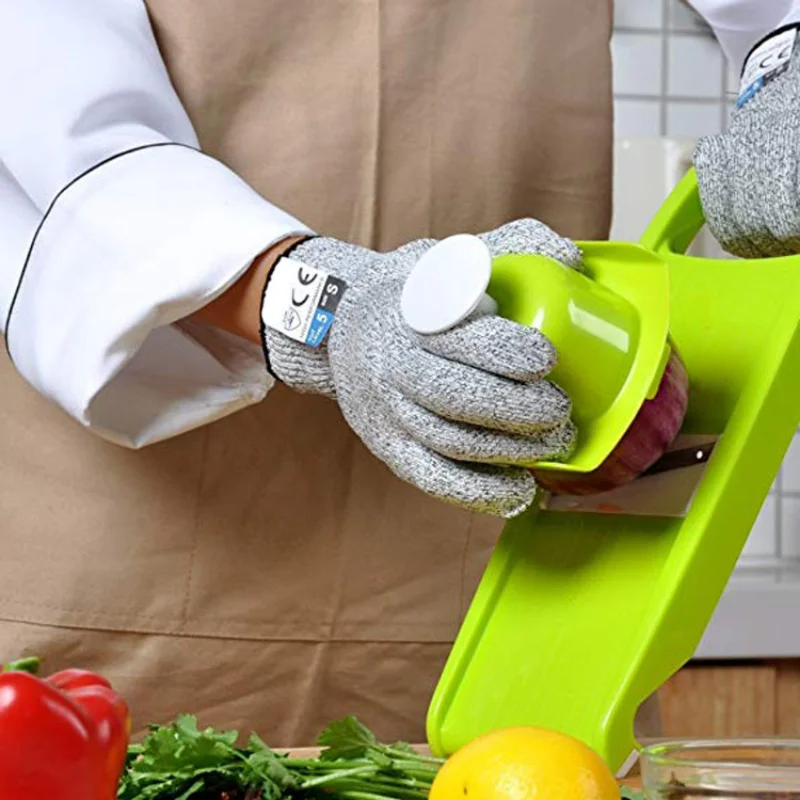 Schnittfeste Handschuhe der Güteklasse 5, Küche, HPPE, kratzfestes Glasschneiden, Sicherheitsschutz für Gärtner – Detail 5