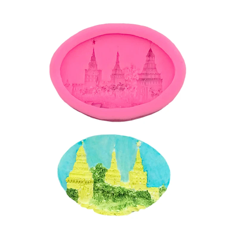 

Классическая силиконовая форма в виде замка, «сделай сам», пластырь, капля, клей, помадка, шоколад, торт, десерт, украшение стола, кухонный инструмент для выпечки