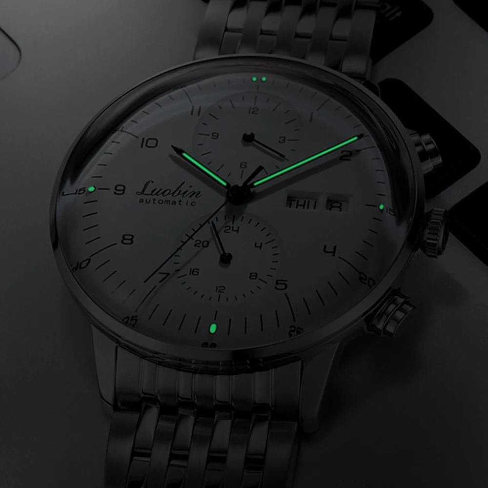 Mens Mechanical Watches Business Automatic Wristwatch Stainless Steel Luminous Designer Clock mechanical watch