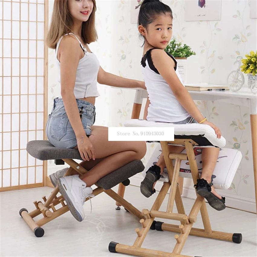 new-household-soft-seat-adult-student-learning-ergonomic-chair-armless-child-sitting-posture-correction-kneeling-chair