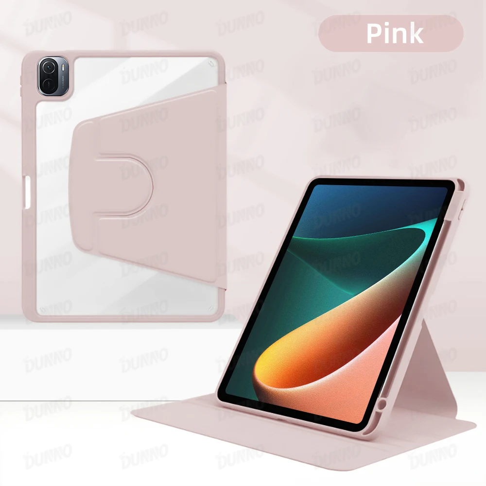 Universal 360° Rotation Tablet Case with Pen Slot - 12.4 TPU Protective Cover