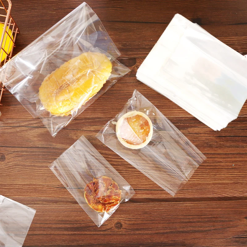 Transparent Plastic Gift Bag with Wire for Candy, Cookies, Bread, Food, and More