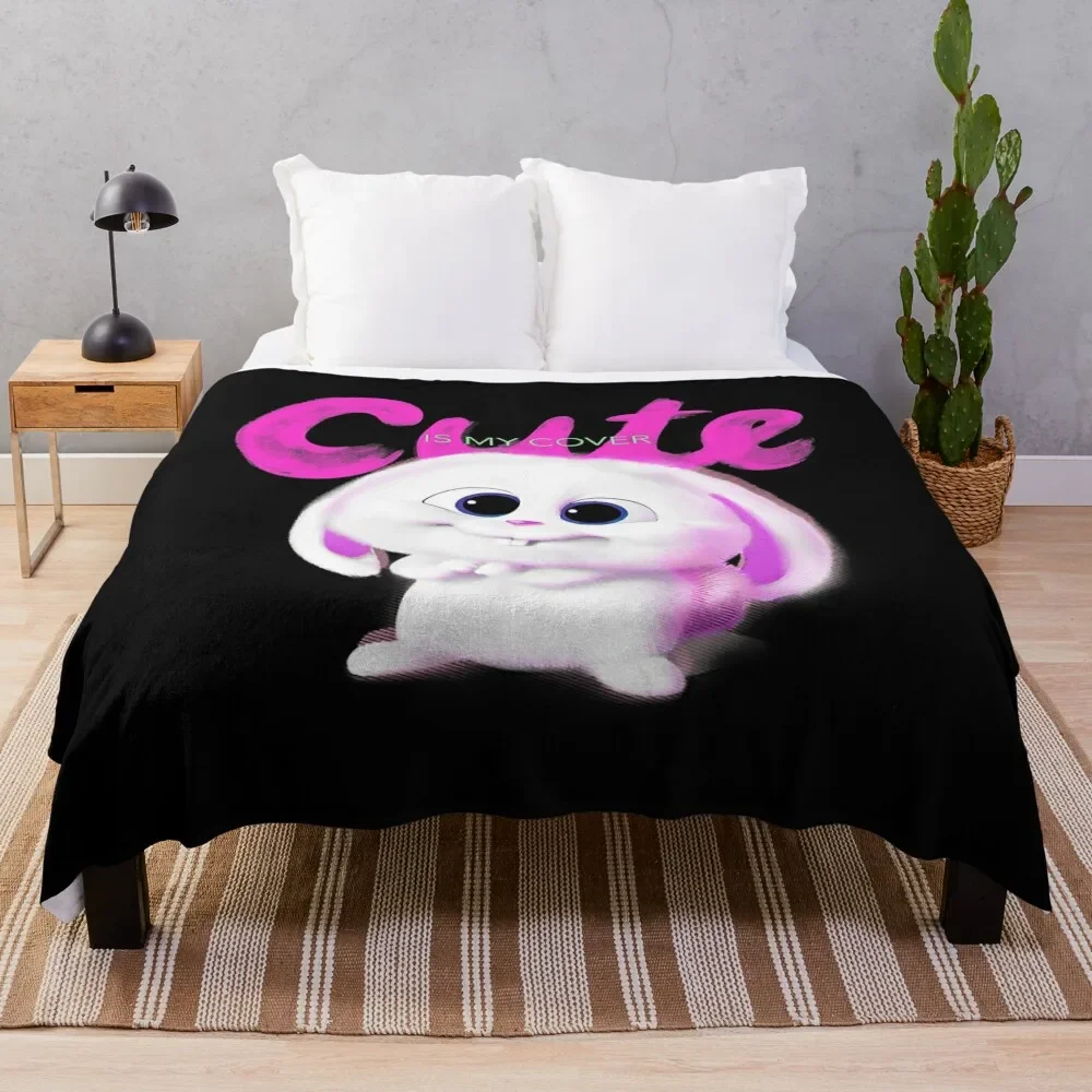 The Secret Life Of Pets 2 Snowball Cute Is My Cover Throw Coperta Thermal Sofa Dorm Room Essentials Coperte