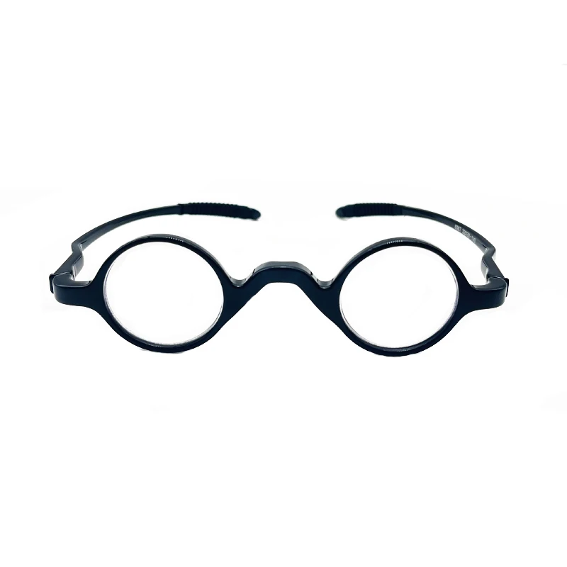 Mai Blume TR90 Tiny Lesebrille männer Brillen Rahmen Retro Anti Blau Runde Brillen Smart männer Gläser Für lesen +4 – Detail 8