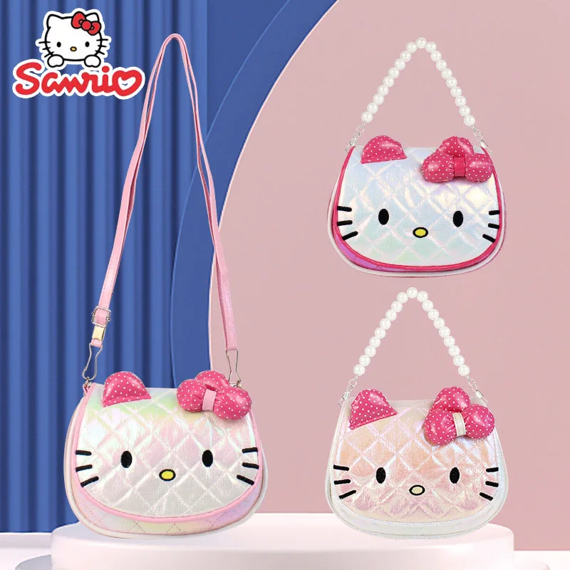 

Sanrio, Hello Kitty мультфильм детские мини сумки милые девушки Водонепроницаемая Большая вместительная сумка через плечо Kawaii Mini Портмоне Женская сумочка