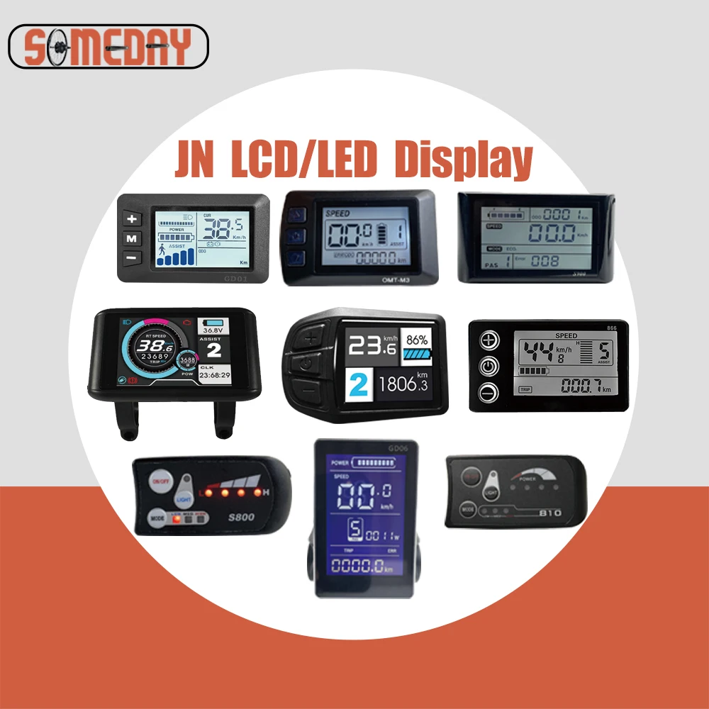 

Монитор SOMEDAY Ebike UKC1 UKC3 GD01 GD06 S866 S900 24V - 72V LED жидкокристаллический дисплей SM / JN контроллер