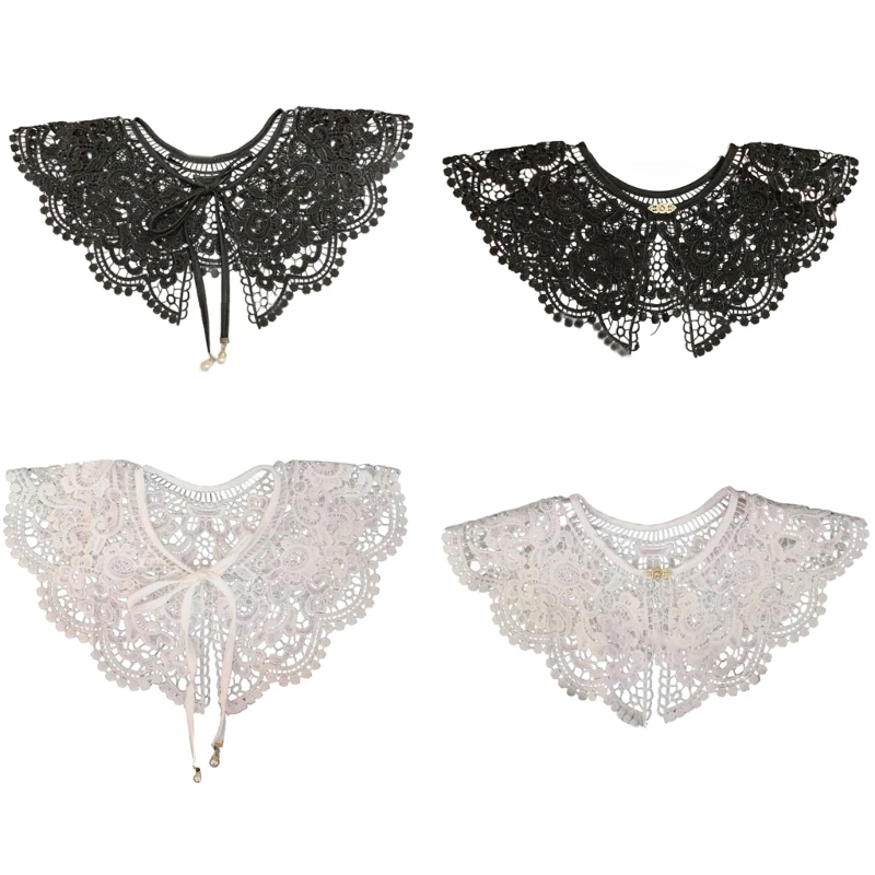 

Lace Collar for Women False Collar Shoulder Wrap Dickey Collar Detachable Collar Dropship