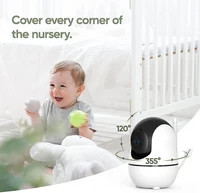 Caméra séparée pour le babyphone SM50, contrôle PTZ avec zoom 4x, capteur de température, vision nocturne infrarouge, accessoires de surveillance de bébé 2