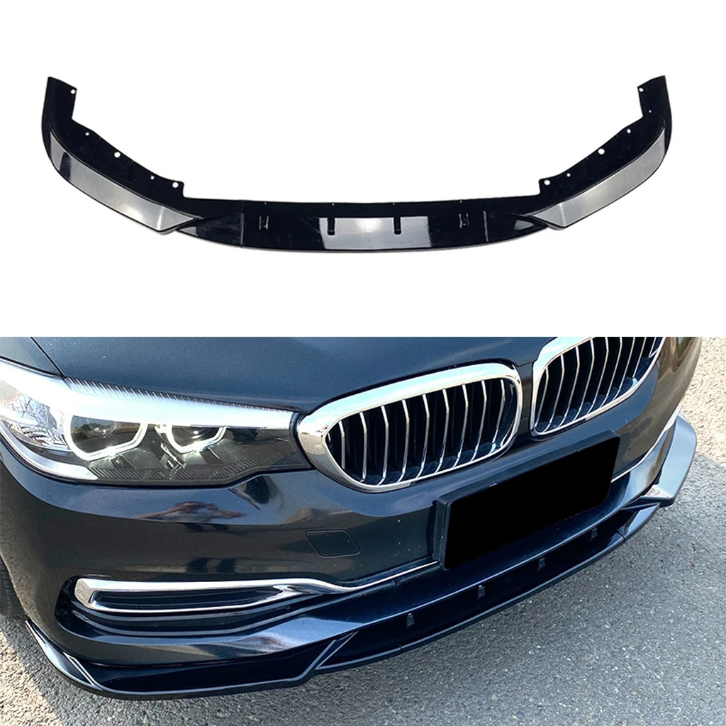 

For BMW 5 Series G30 525i 530i 2017 2018 2019 2020 Front Bumper Lip Spoiler Diffuser Splitters Body Kit Aprons Cover Guard Trim