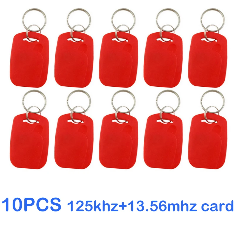 10pcs 2 In 1 Dual Chip Frequency RFID Keyfob 125KHZ thumbnail 4